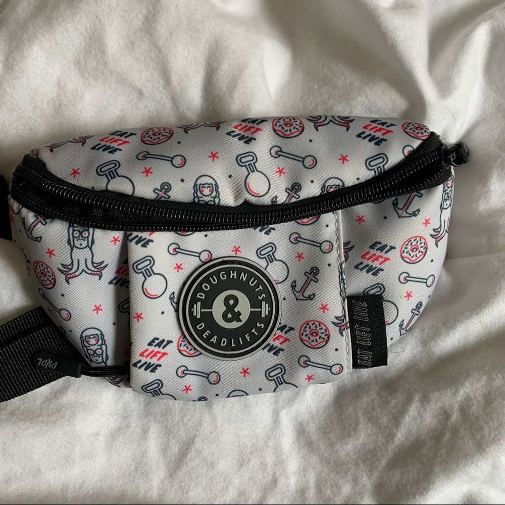 doughnuts & deadlifts fanny pack